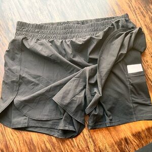 Avia Black Running Shorts with Pocket